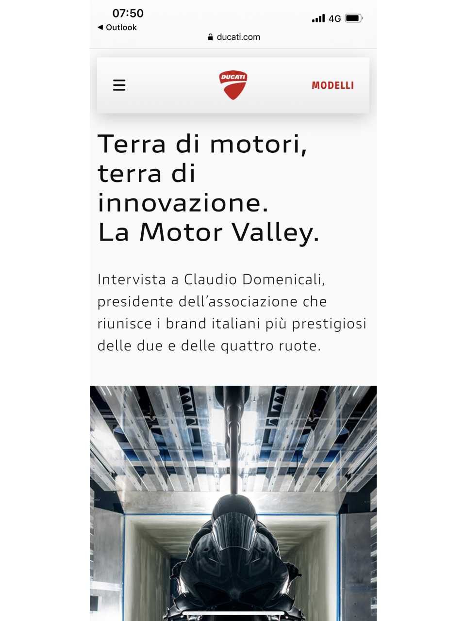 IN PRESENZA
Il futuro su due ruote, tra heritage e innovazione: incontro con Claudio Domenicali e visita alla fabbrica Ducati