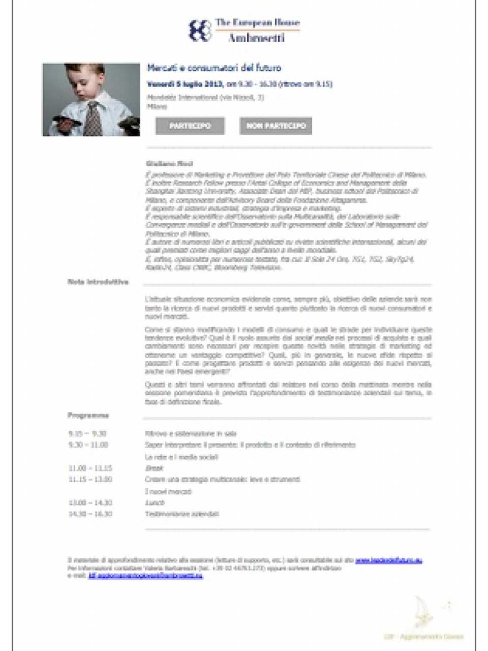 Nota informativa 5 luglio 2013
