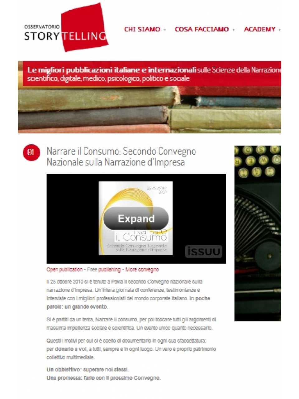 Narrare il consumo
