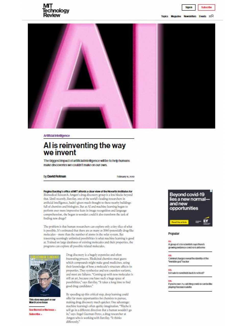 AI and robotics in other applications - AI is reinventing the way we invent