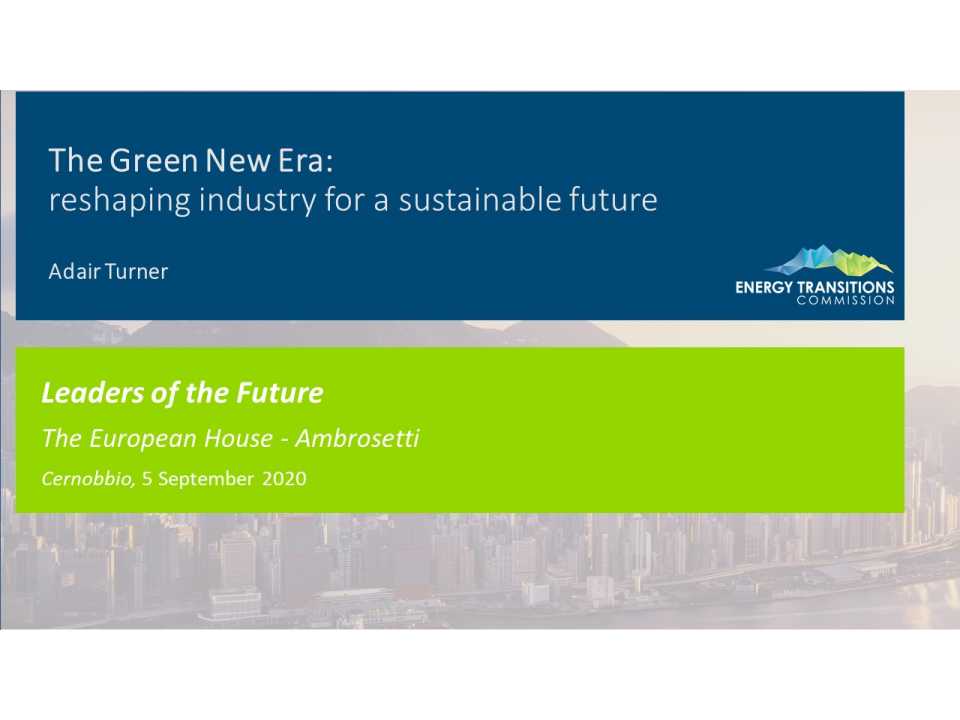 The Green New Era: reshaping industry for a sustainable future