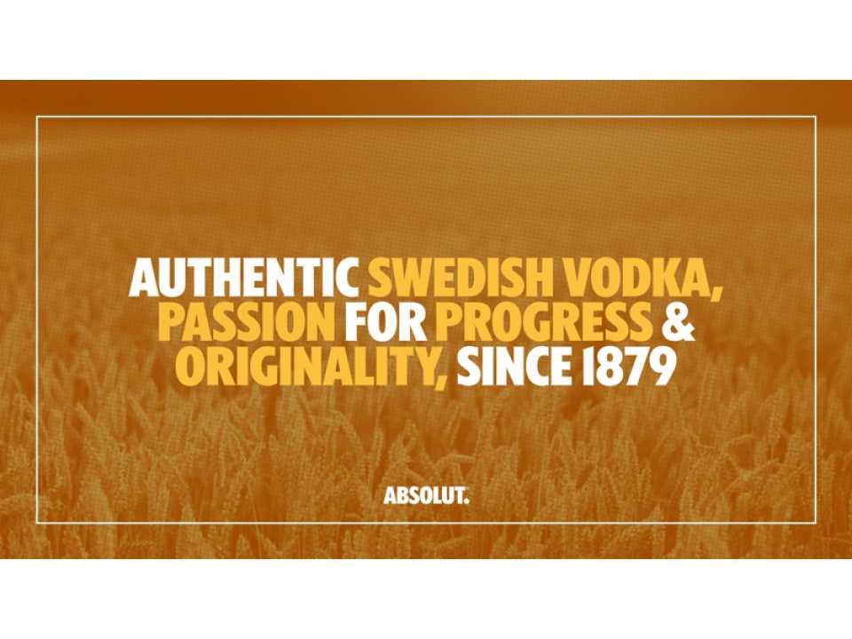 Authentic swedish Vodka, passion for progress & originality, since 1879