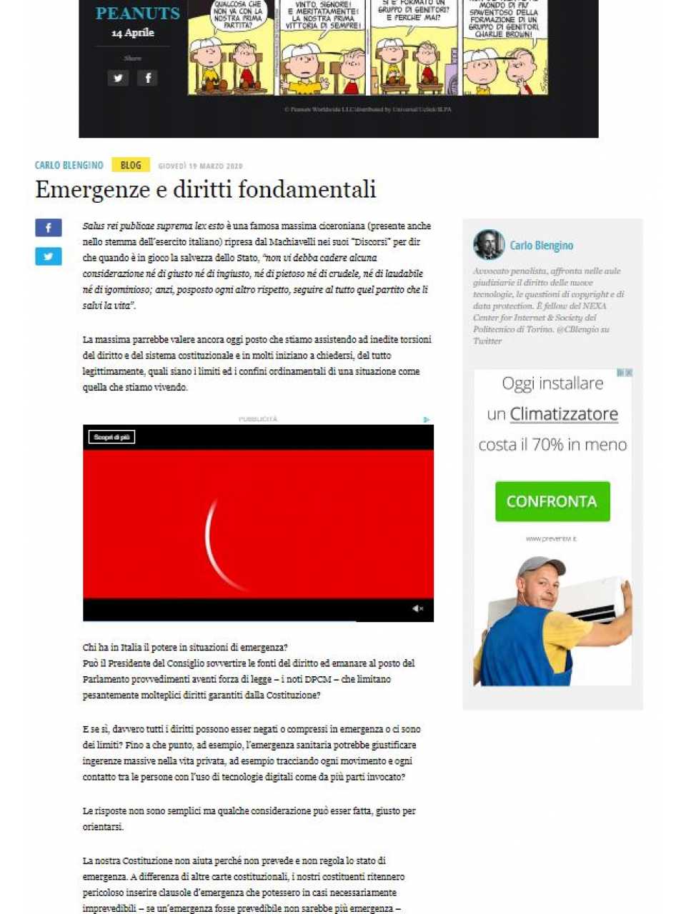 Emergenze e diritti fondamentali
