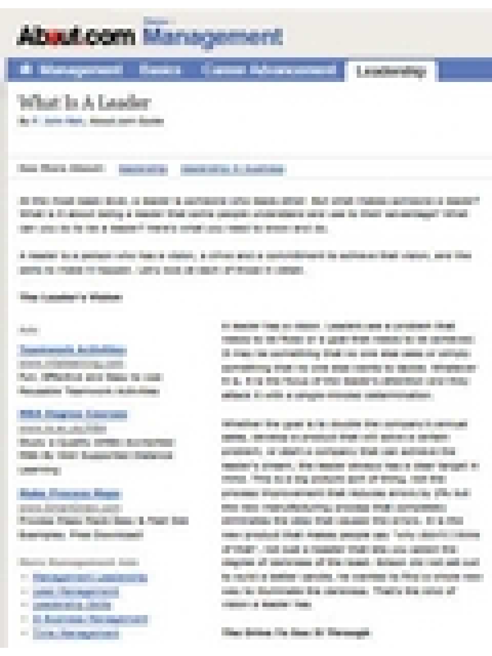 What is a leader
