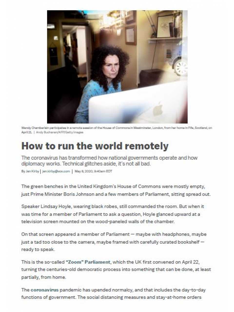 Remote courts and legislatures - How to run the world remotely