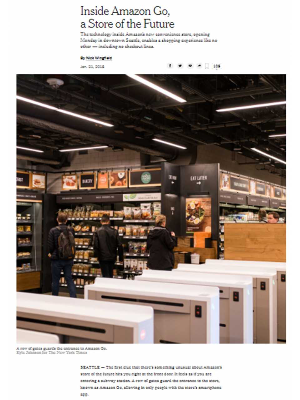 Inside Amazon Go, a store of the future
