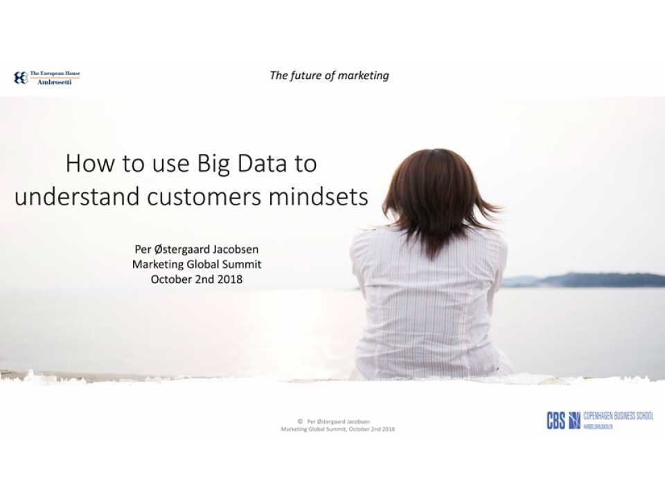 How to use big data understand customers mindsets