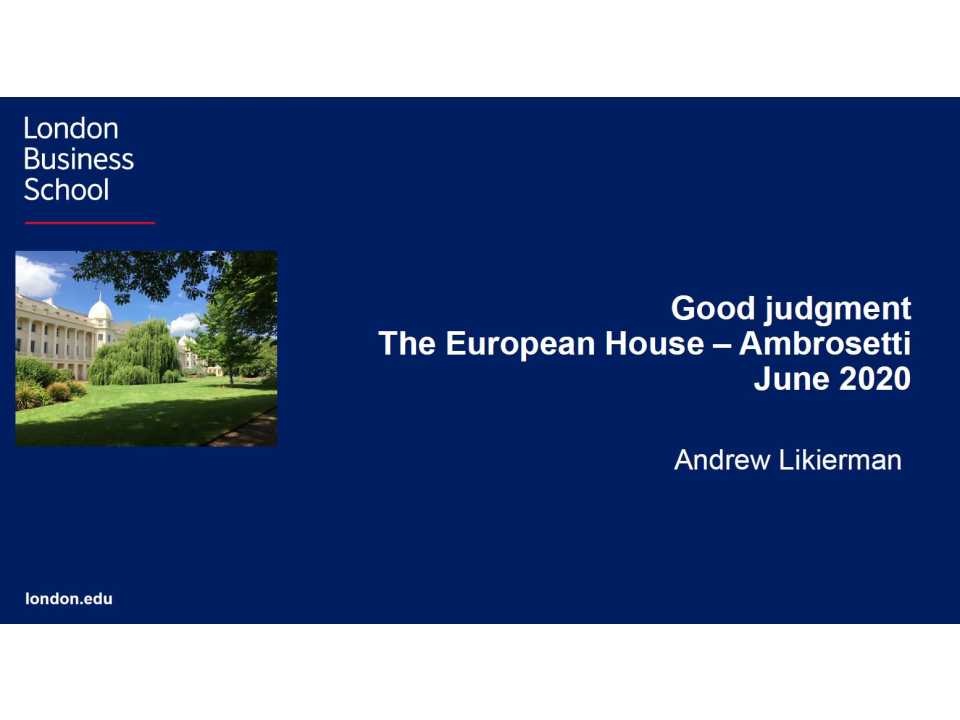 AGGIORNAMENTO PERMANENTEVIA WEBUna buona capacità di giudizio.
Cos’è, come la crisi l’ha resa essenziale, come svilupparla