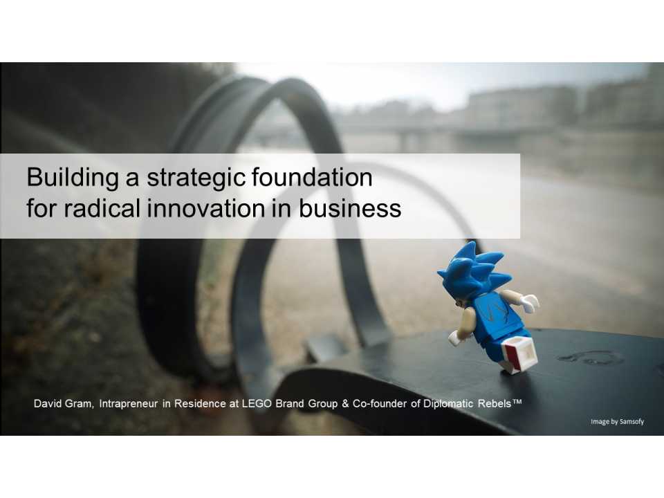 Building a strategic foundation for radical innovation in business