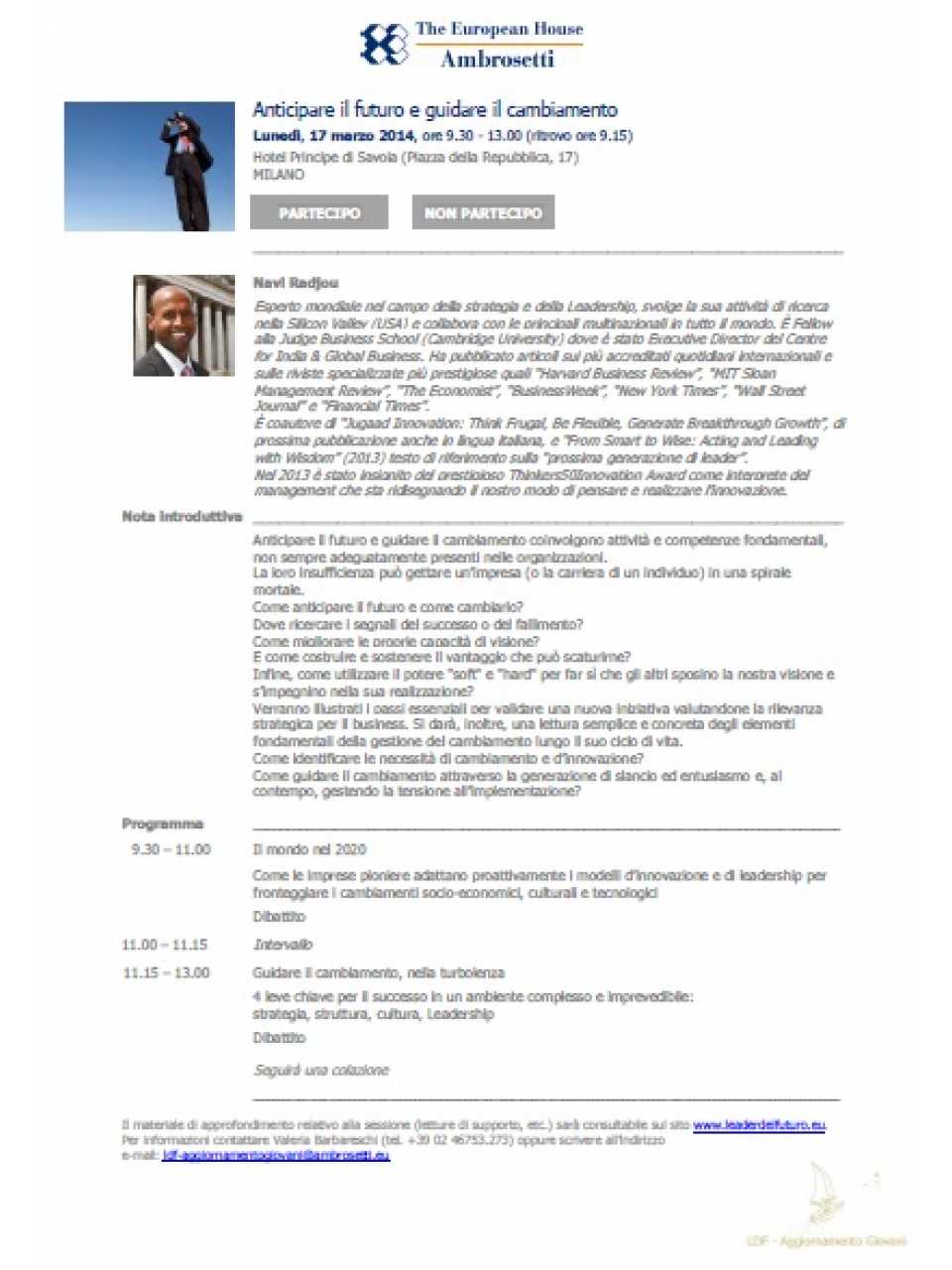 Nota informativa 17 marzo 2014