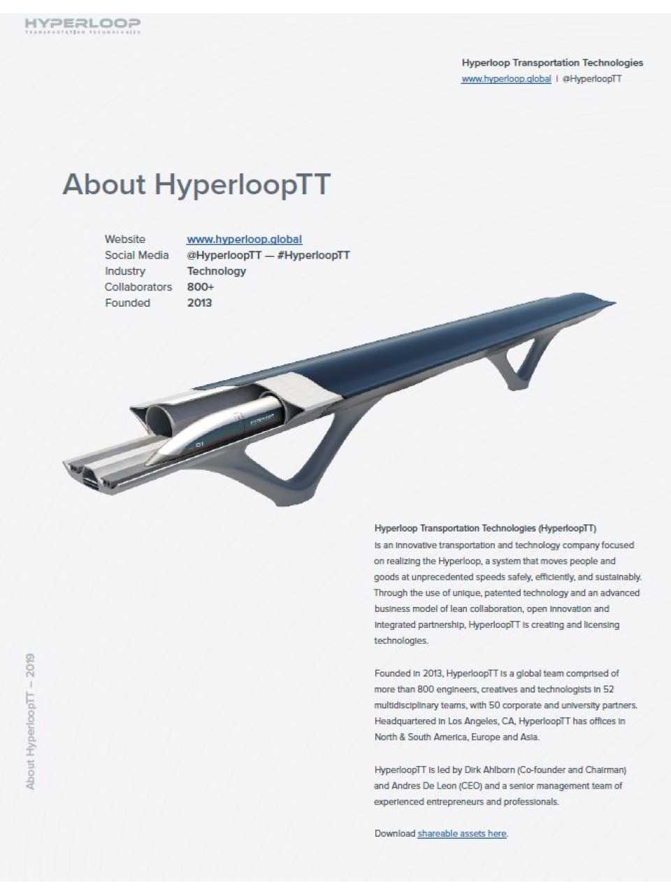 Selection Of Articles On Hyperloop Transportation Technologies