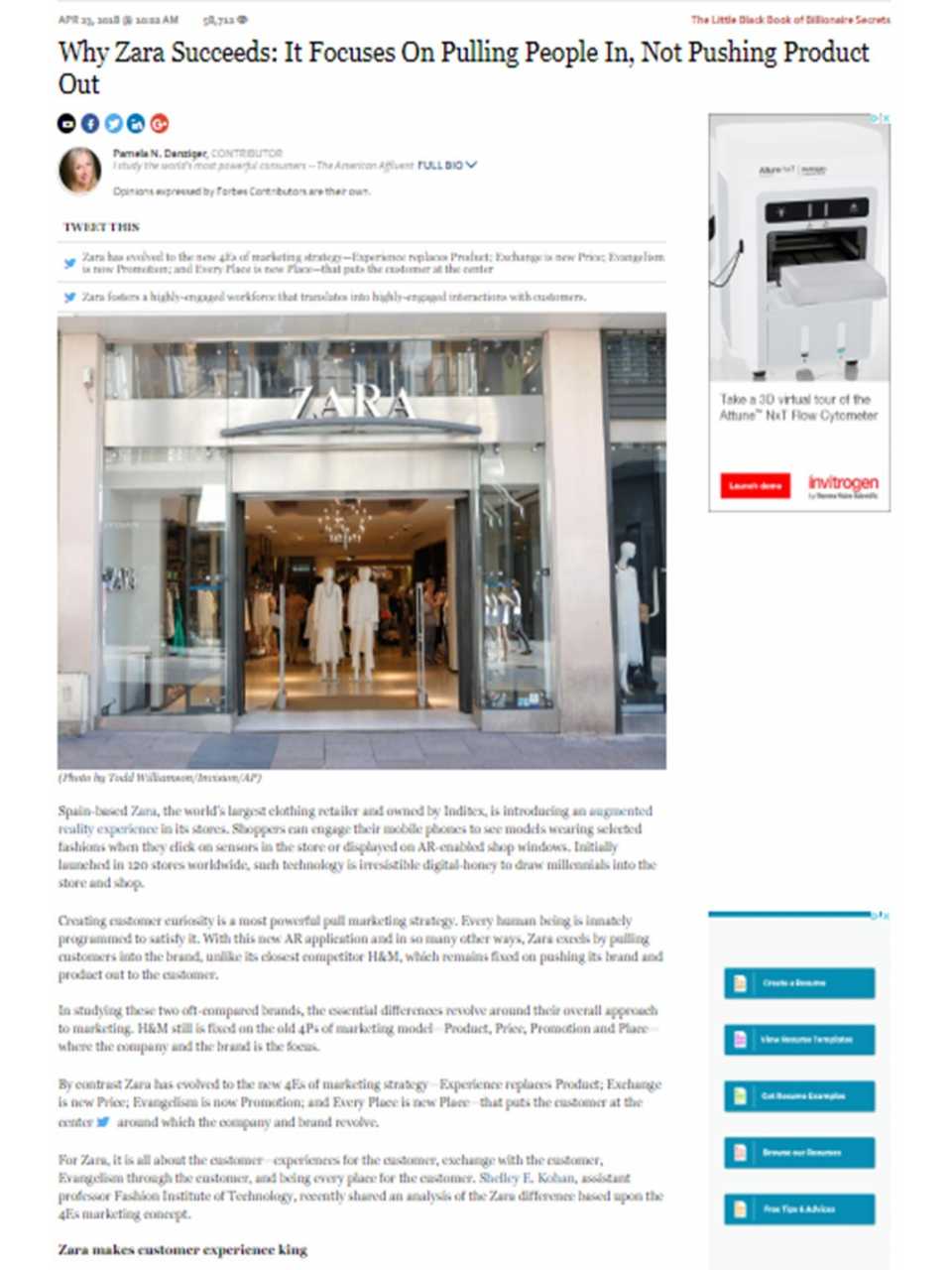 Why Zara Succeeds: It Focuses On Pulling People In, Not Pushing Product Out