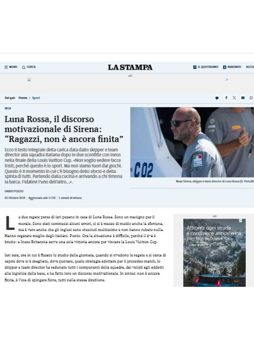 VIA WEB
Navigare verso una leadership senza confini: incontro con Max Sirena