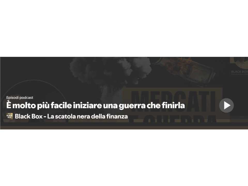 E' molto più facile iniziare una guerra che finirla