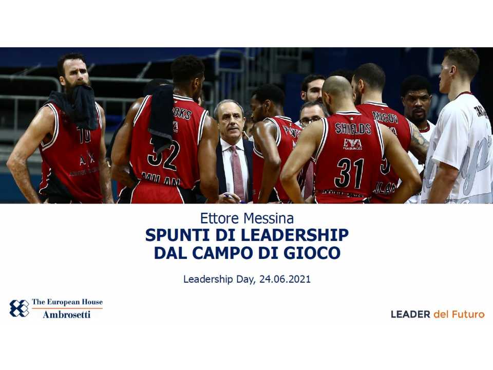IN PRESENZA
Leadership day: nuovi leader per un mondo nuovo