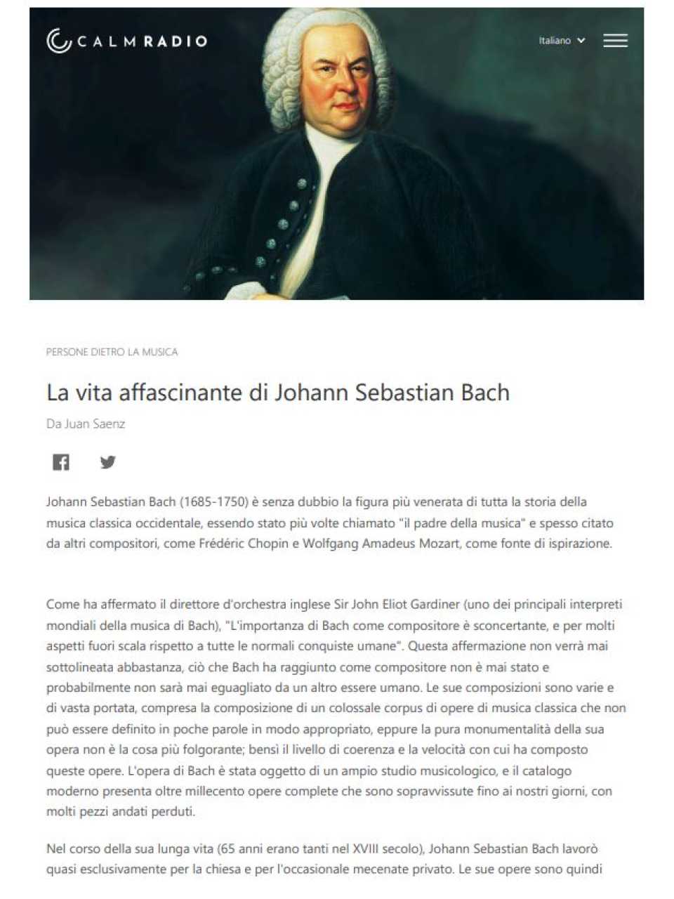 La vita affascinante di Johann Sebastian Bach