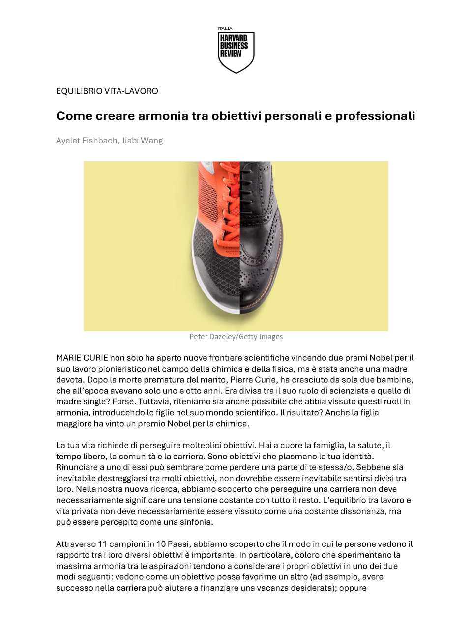 Come creare armonia tra obiettivi personali e professionali