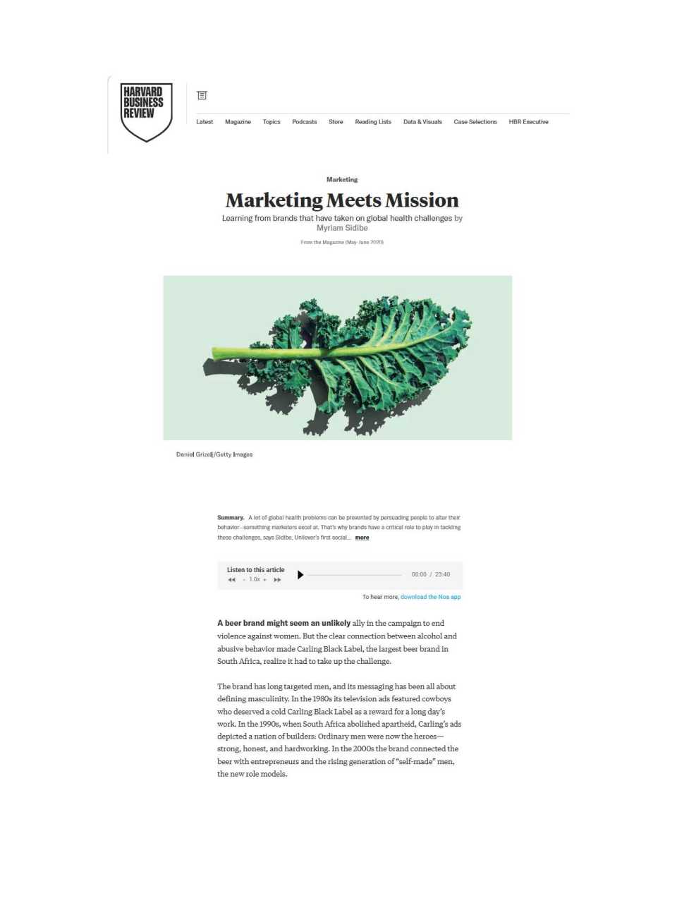 Marketing Meets Mission
