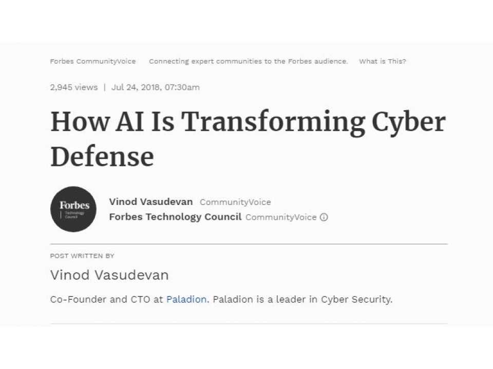 How AI Is Transforming Cyber Defense