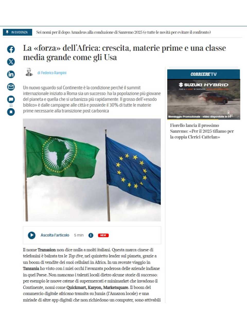 VIA WEB
Incontro con Federico Rampini: un 2024 da decifrare, fra guerre ed elezioni USA