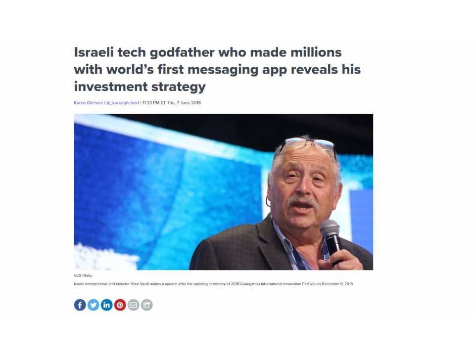 Israeli tech godfather who made millions with world’s first messaging app reveals his investment strategy