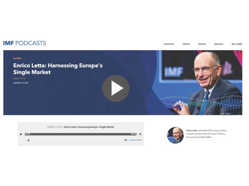 Enrico Letta: harnessing Europe's single market