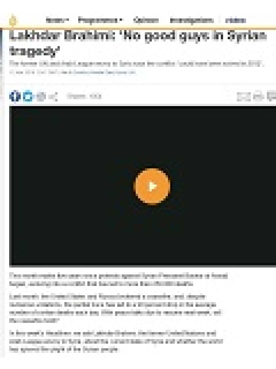 No good guys in Syrian tragedy