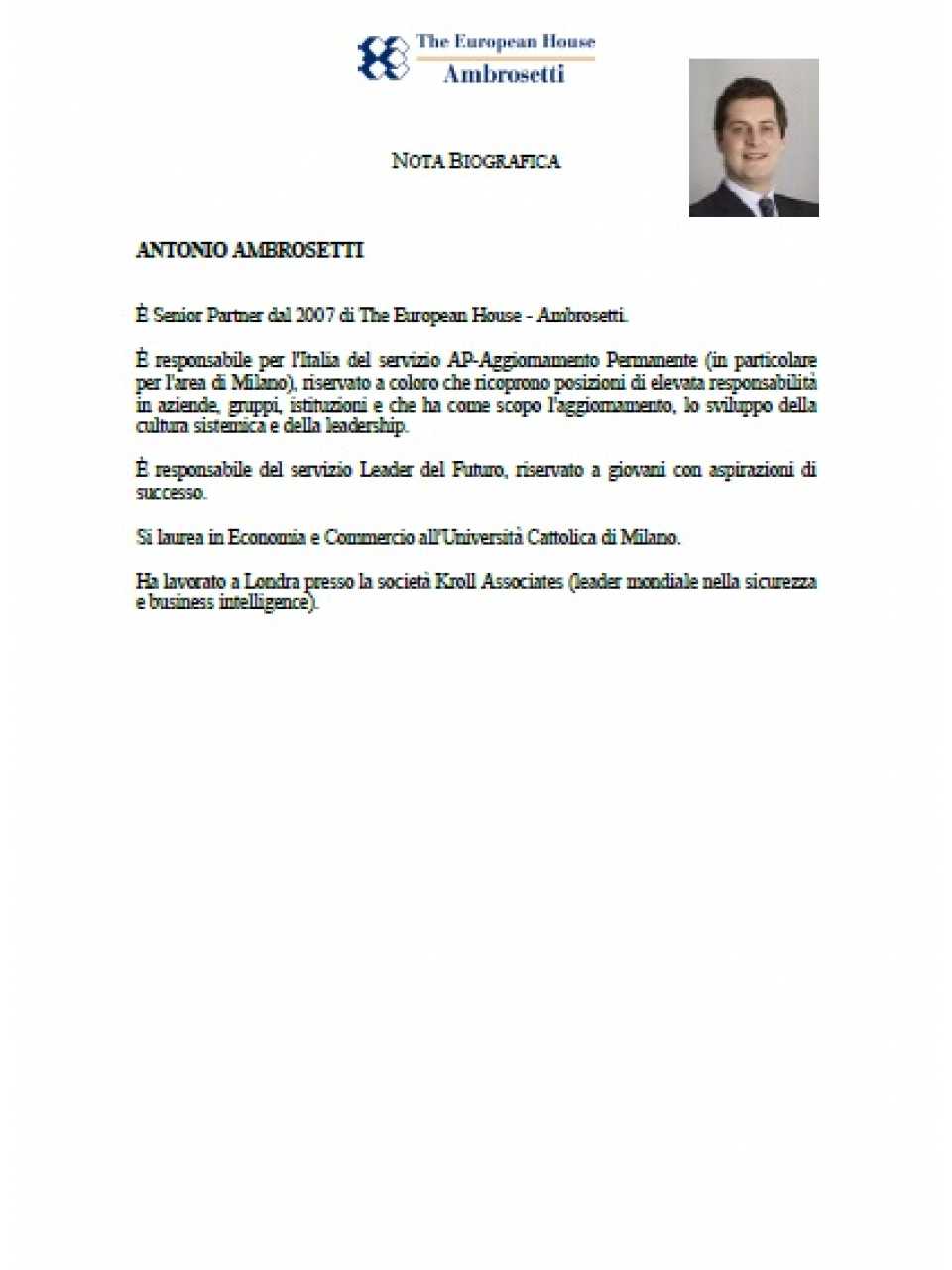 Note biografiche - italiano