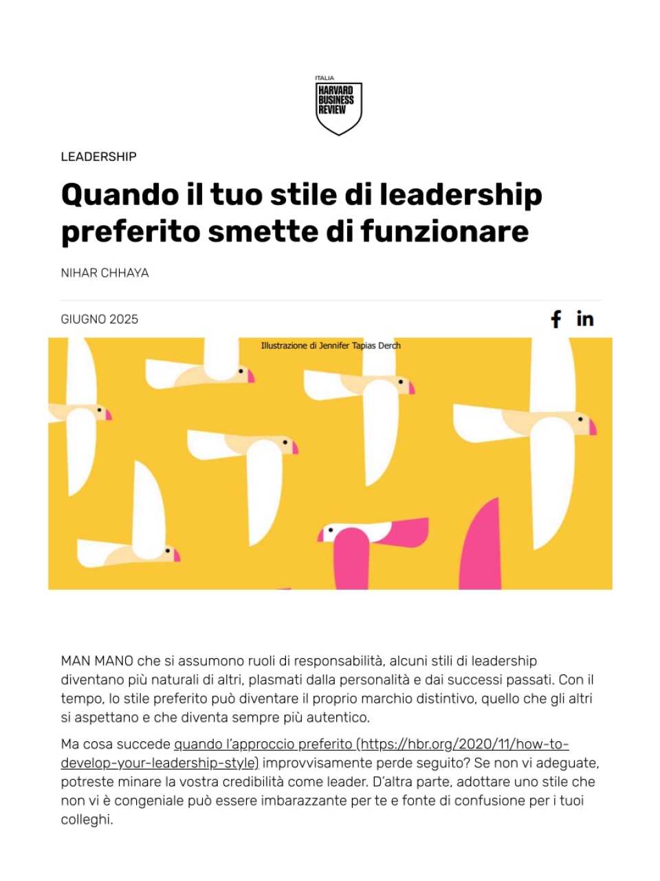 Quando il tuo stile di leadership preferito smette di funzionare