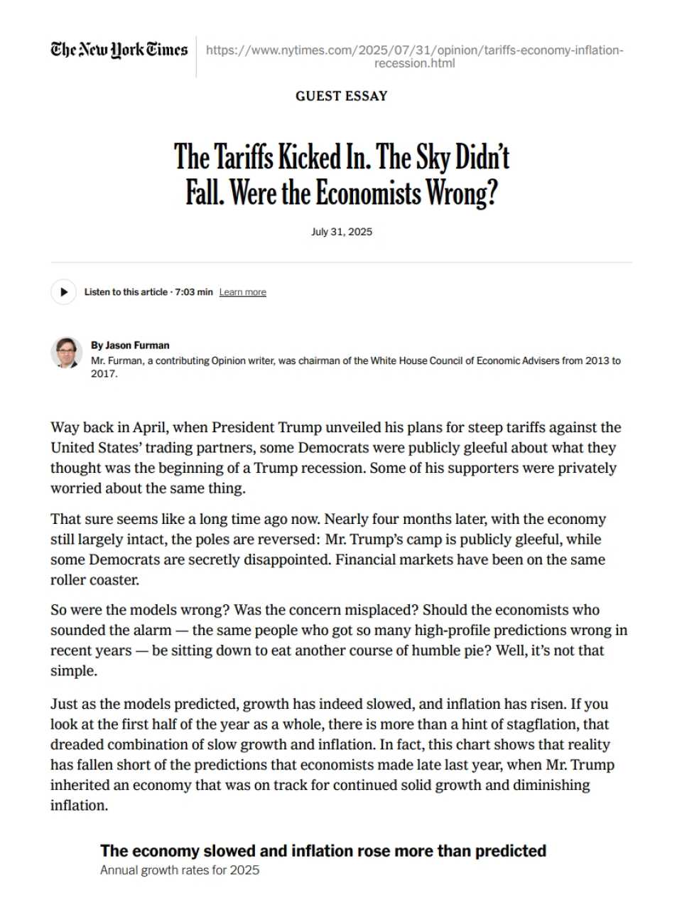 The tariffs kicked in. The sky didn’t fall. Were the economists wrong?