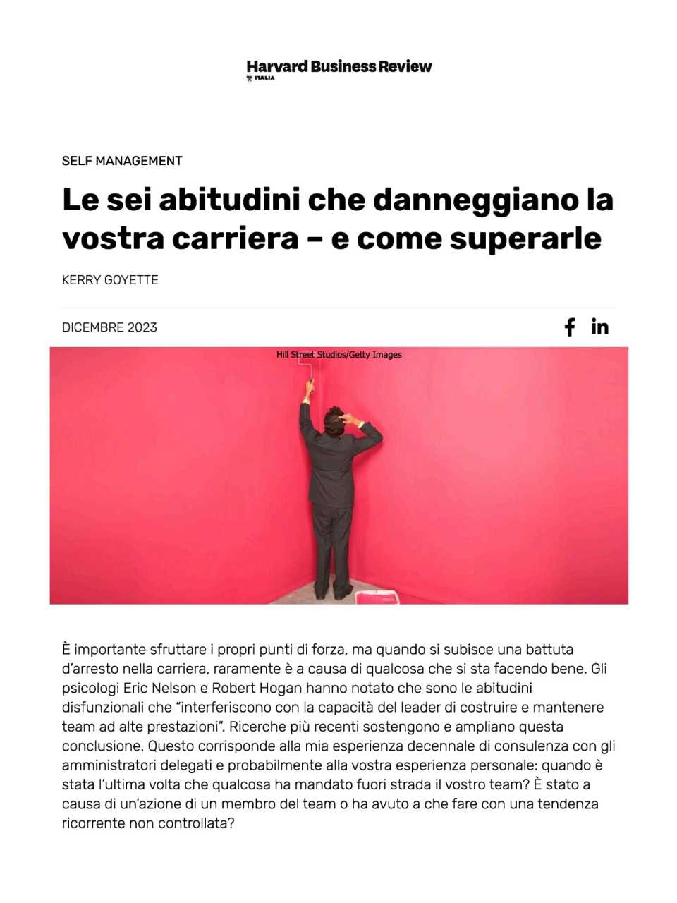 Le sei abitudini che danneggiano la vostra carriera – e come superarle