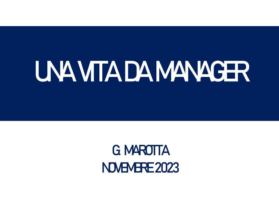 IN PRESENZA
Vincere dentro e fuori dal campo: incontro con Giuseppe Marotta