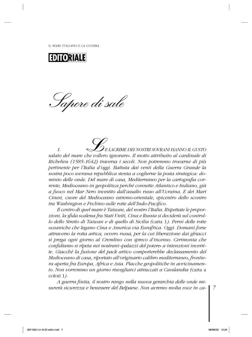 <cite><small><i>AMBROSETTI LIVE</i><br></small></cite><data><small>VIA WEB<br></small></data>
Il mondo senza bussola