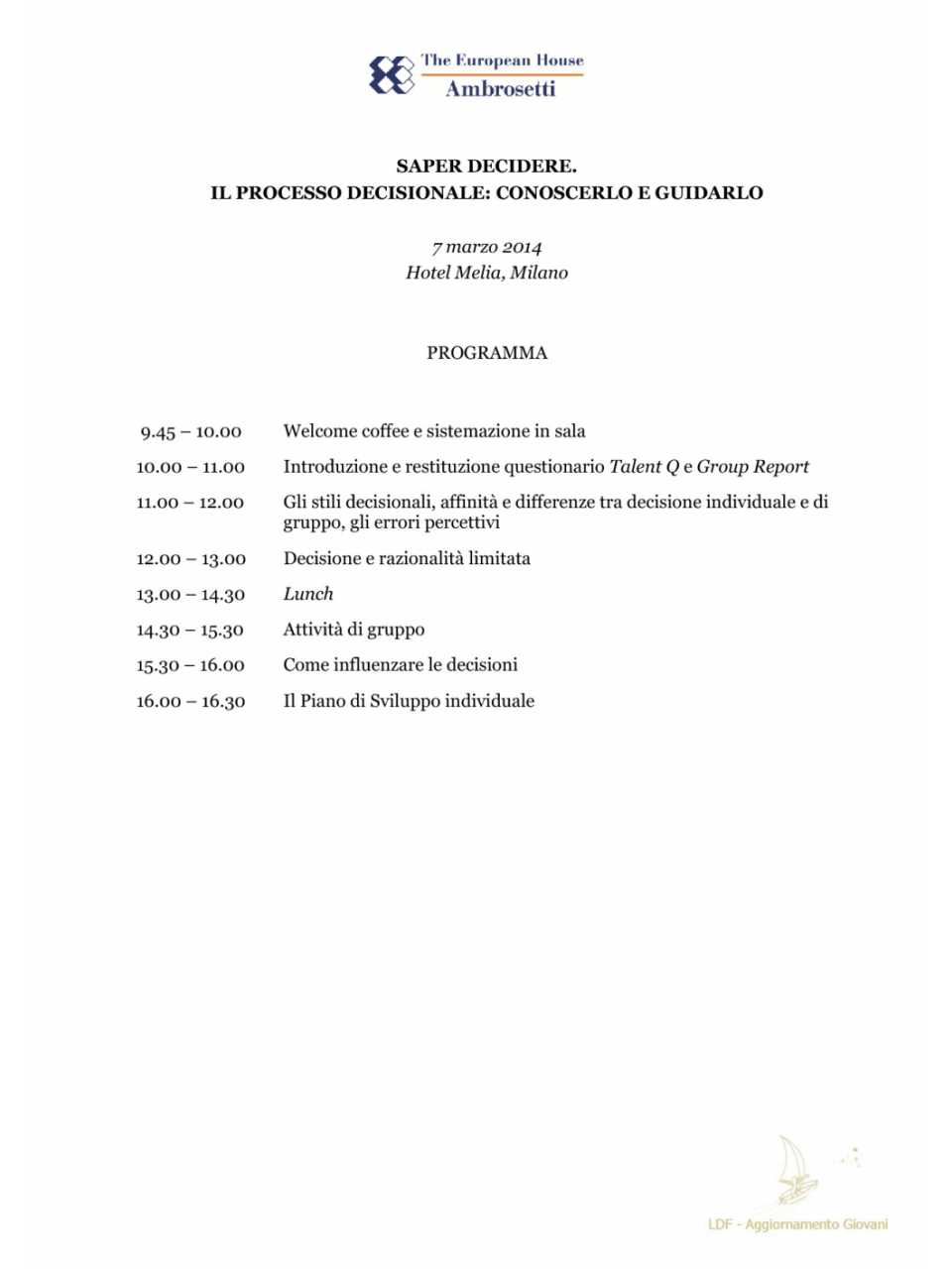 Programma