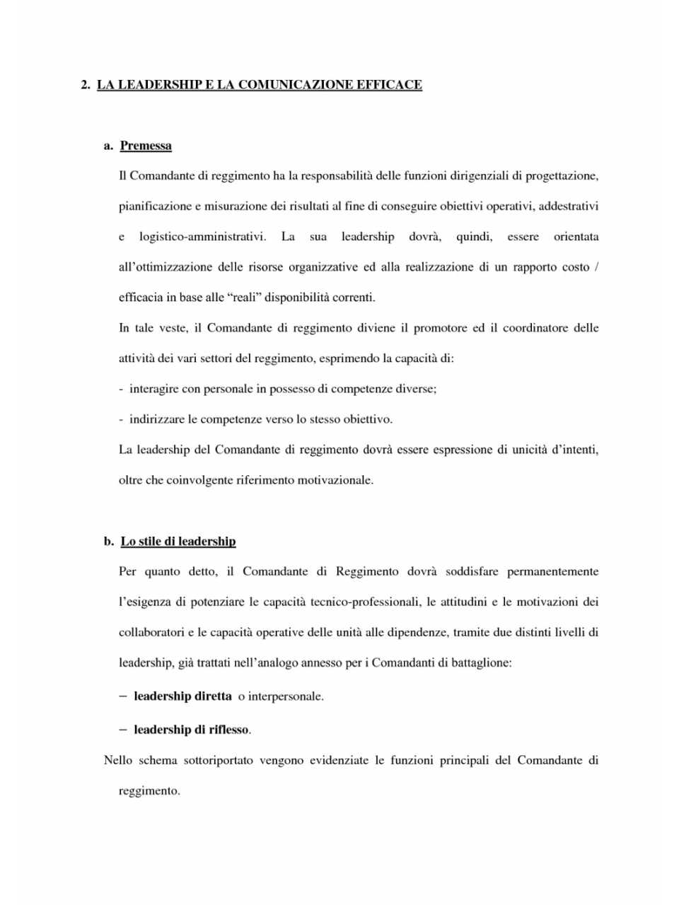 Vademecum per i Comandanti di reggimento