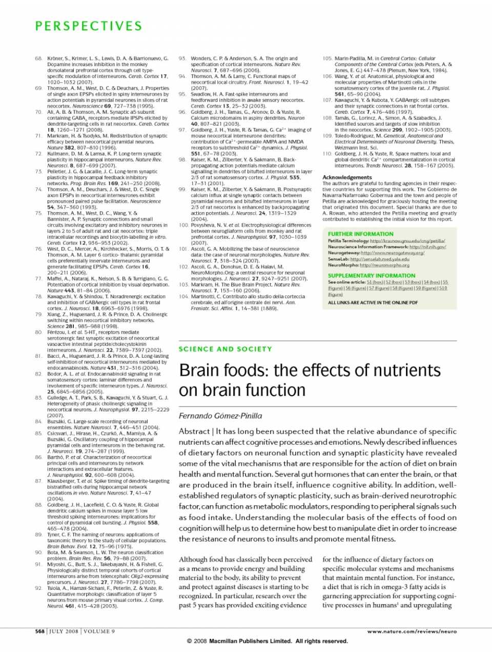 Brain foods