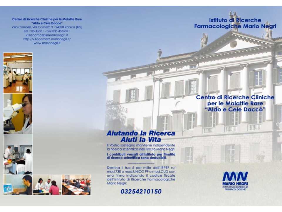 Centro di Ricerche Cliniche per le Malattie Rare