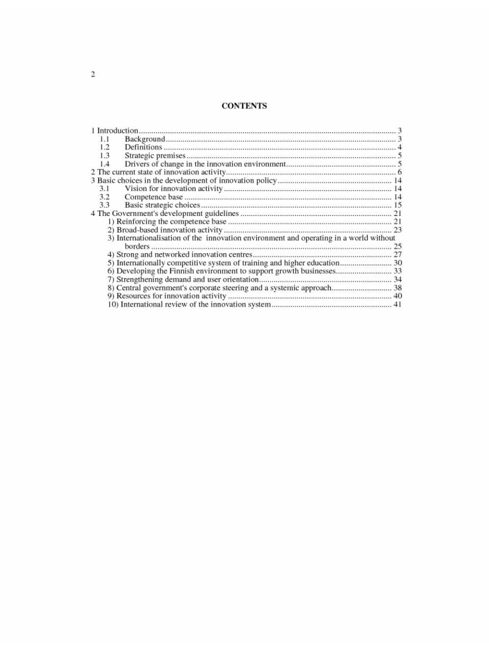 Government's Communication on Finland's National Innovation Strategy to the Parliament