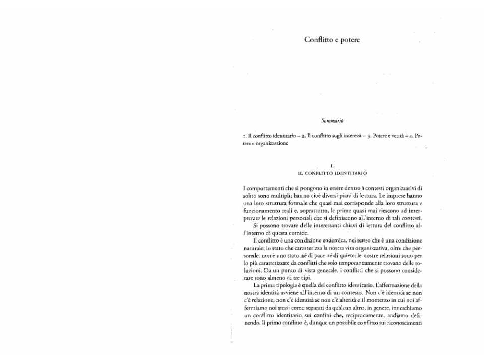 Conflitto e potere