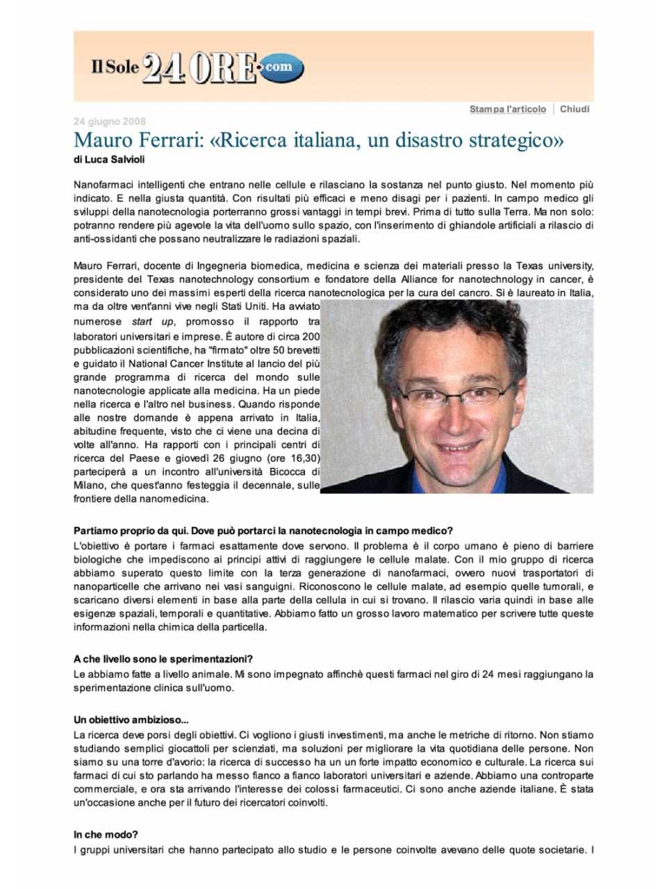 Mauro Ferrari: