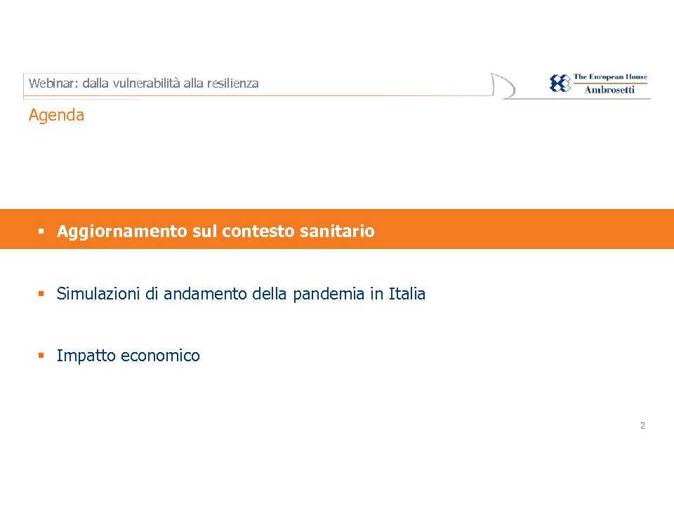 Dalla vulnerabilità alla resilienza: come gestire le istituzioni e le imprese ai tempi del Coronavirus - Presentazione di Valerio De Molli
