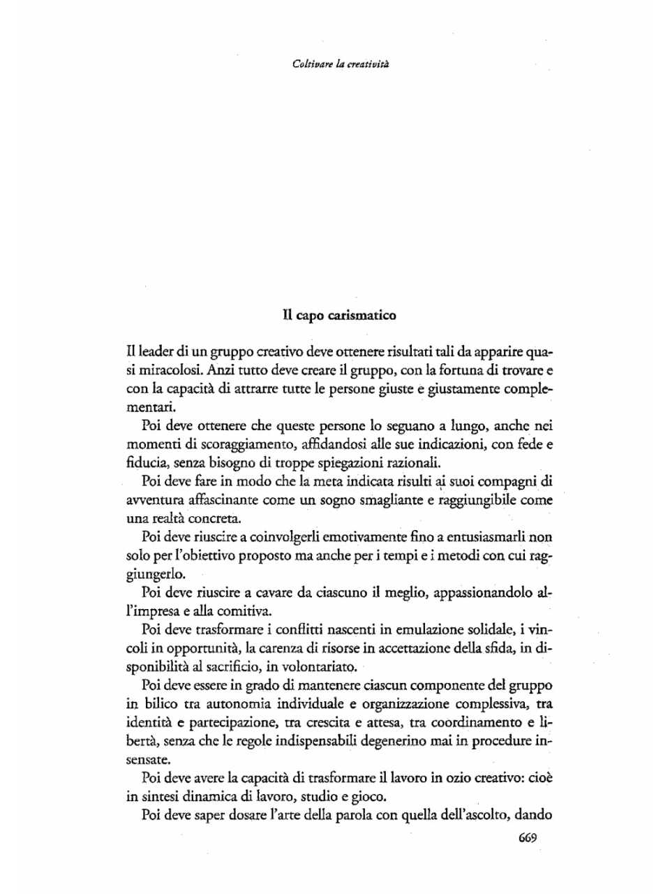 Il capo carismatico