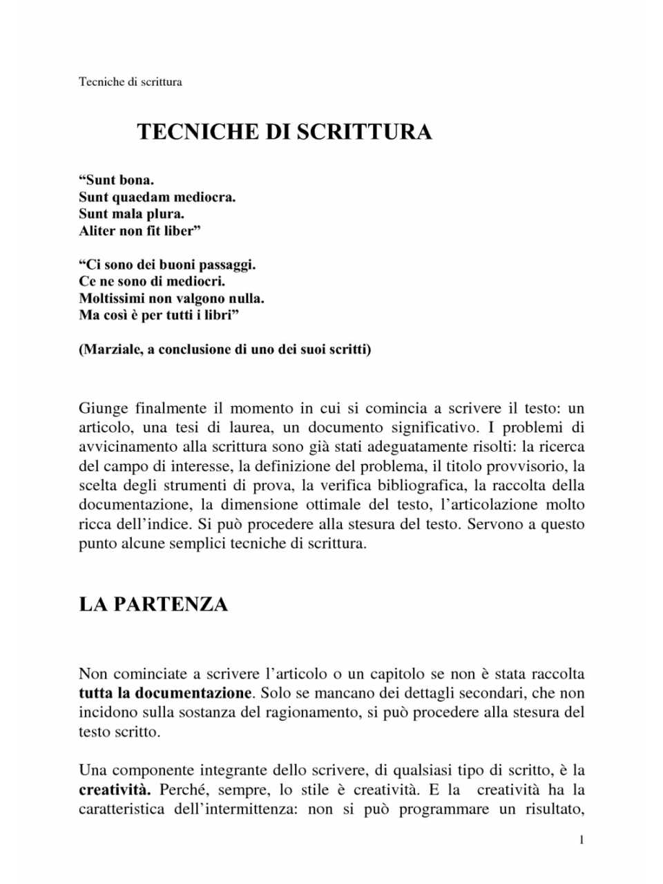 Tecniche di scrittura