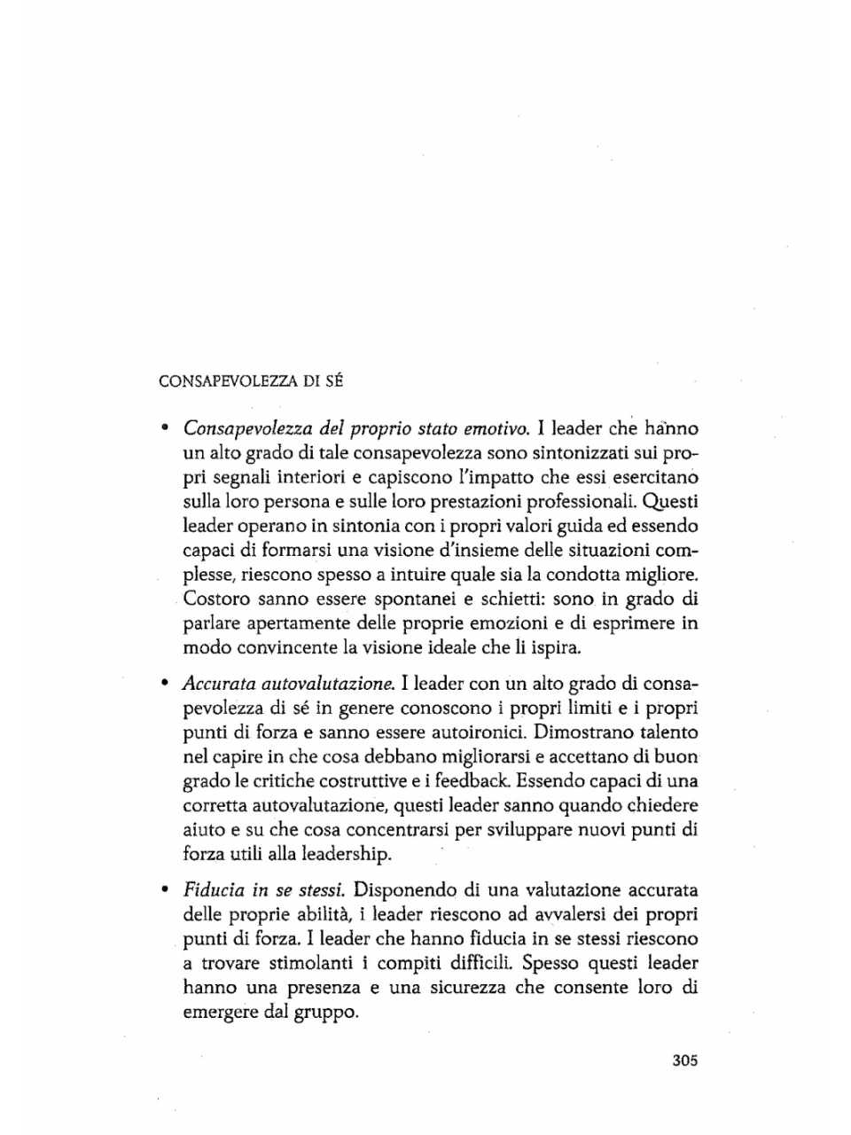 Consapevolezza di sè