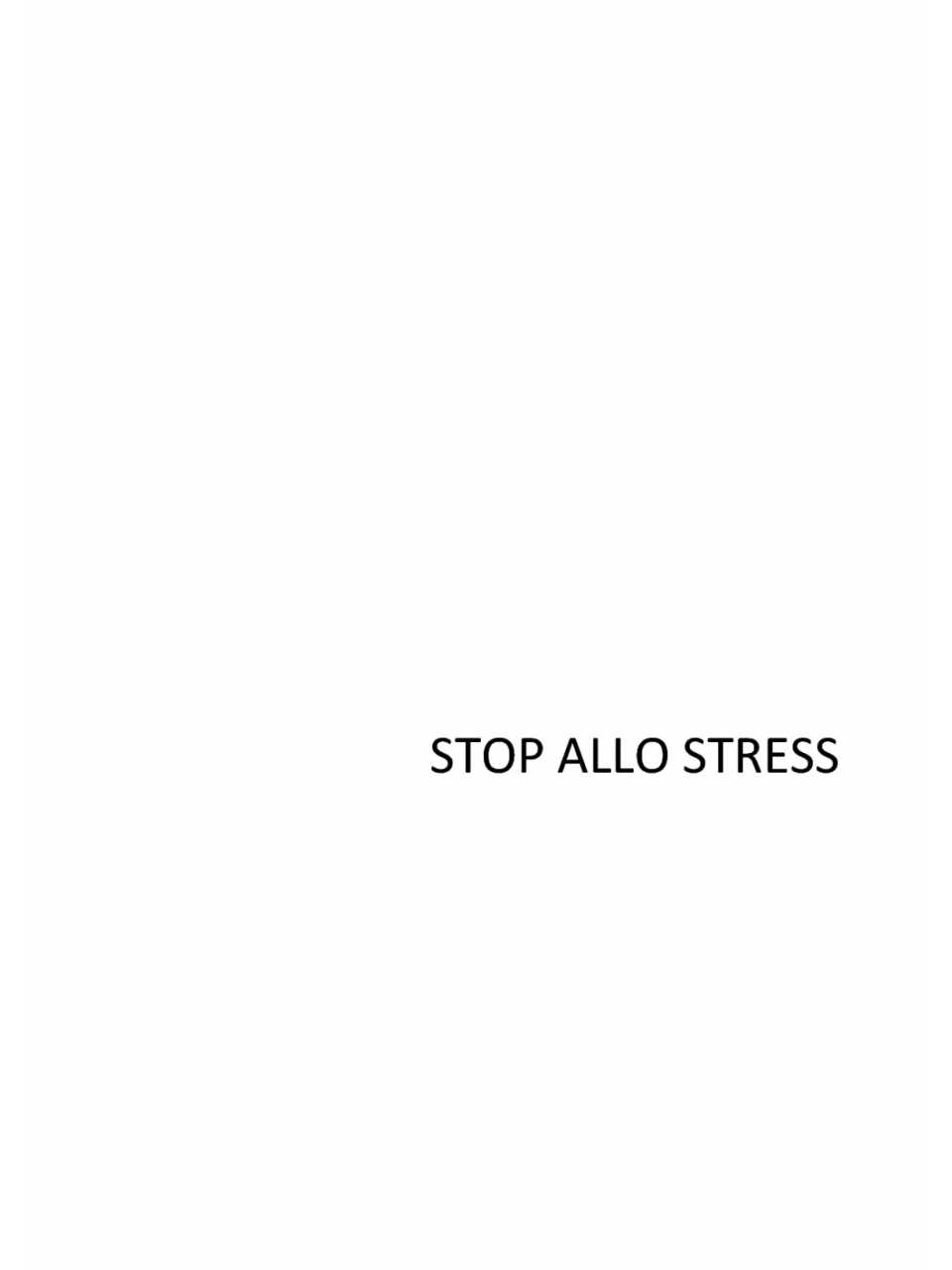Stop allo stress
