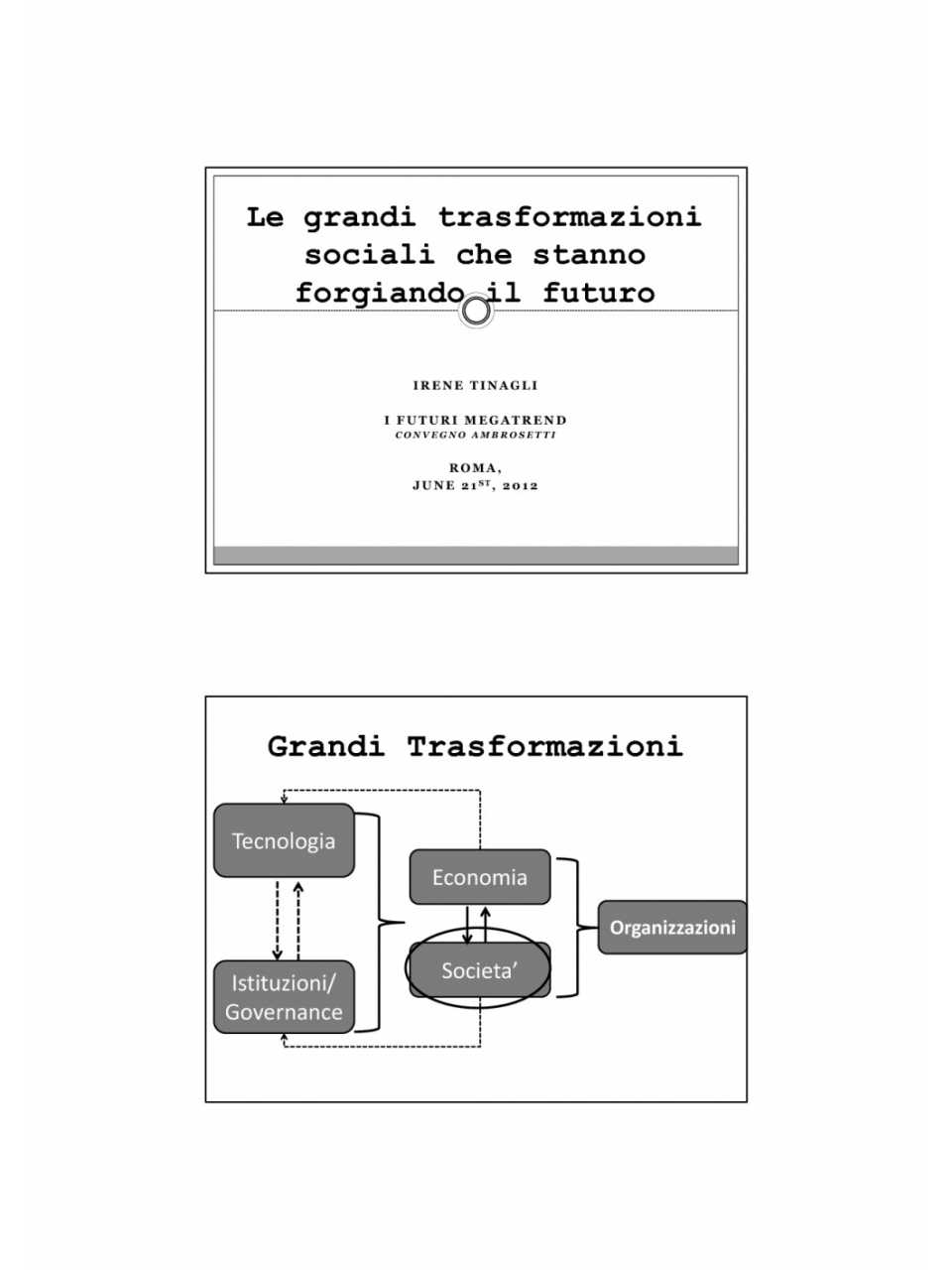 LE GRANDI TRASFORMAZIONI SOCIALI CHE STANNO FORGIANDO IL FUTURO