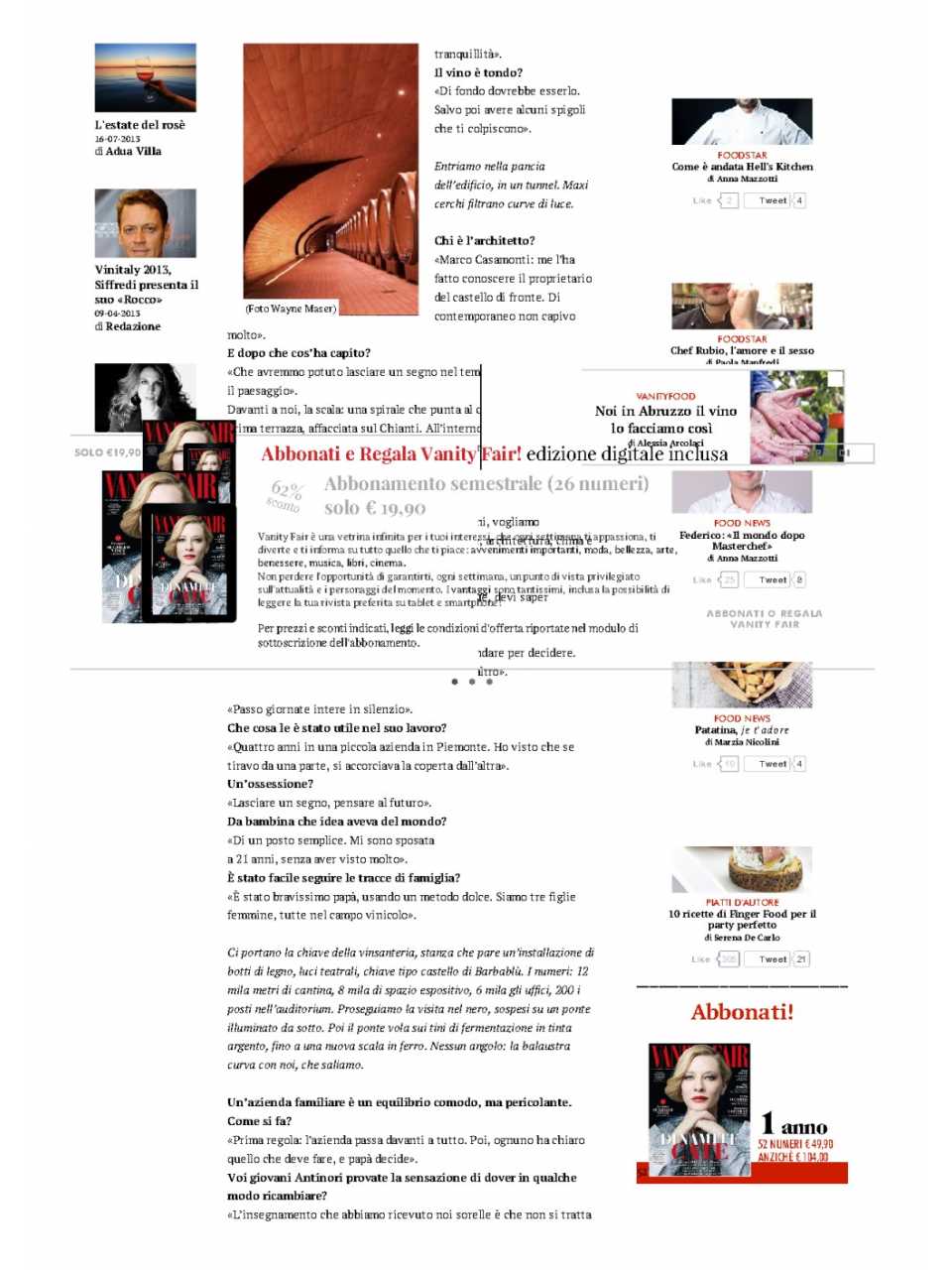 Antinori e la cantina “spaziale”