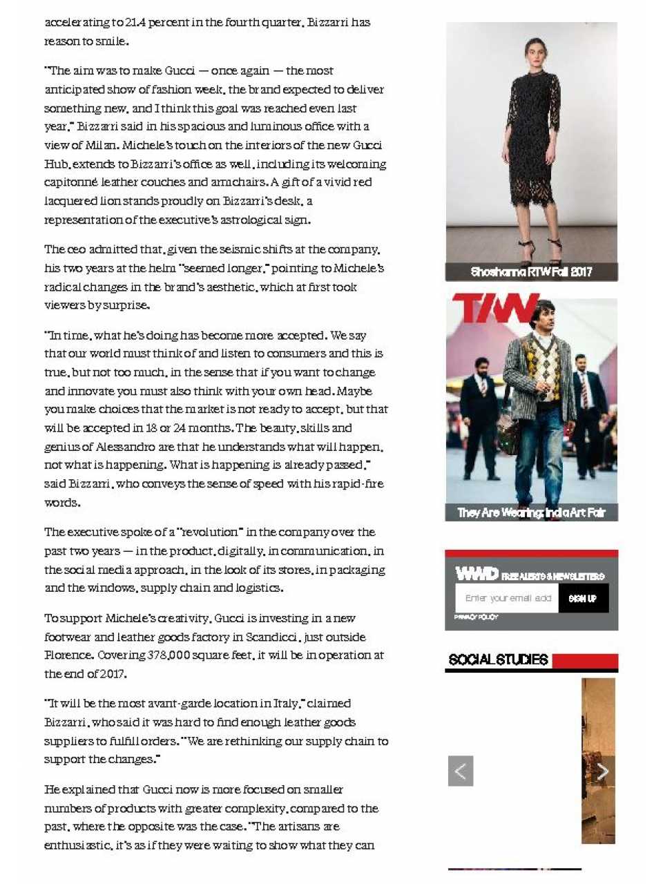 Marco Bizzarri on Gucci’s Culture of Change