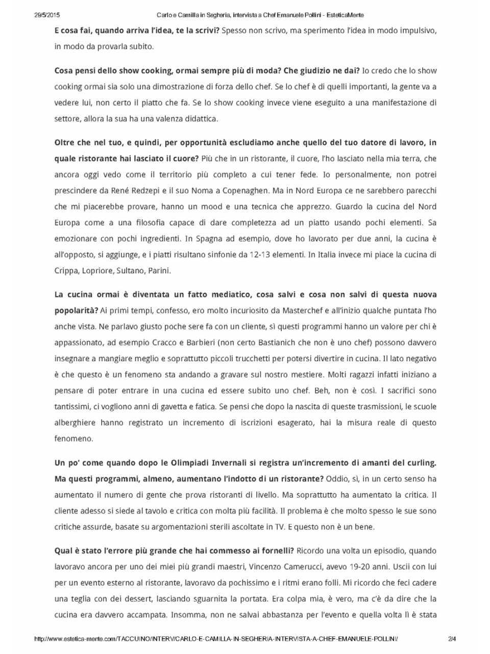 IN PRESENZA
Dalla brigata di cucina la metafora per la gestione del team. Lo Chef Carlo Cracco si racconta.
