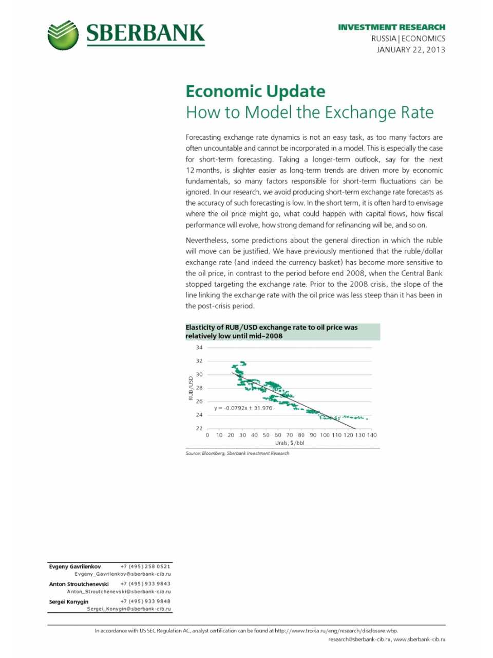 How to Model the Exchange Rate